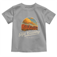 Hill Country Strong Toddler T Shirt Texas Support Retro Enchanted Rock - Wonder Print Shop