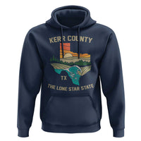 Kerr County Texas Hoodie Retro Hill Country Nature Scene Outdoors - Wonder Print Shop