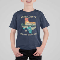 Kerr County Texas T Shirt For Kid Retro Hill Country Nature Scene Outdoors - Wonder Print Shop