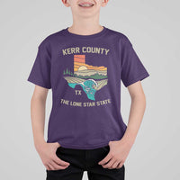 Kerr County Texas T Shirt For Kid Retro Hill Country Nature Scene Outdoors - Wonder Print Shop