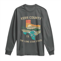 Kerr County Texas Long Sleeve Shirt Retro Hill Country Nature Scene Outdoors - Wonder Print Shop