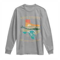 Kerr County Texas Long Sleeve Shirt Retro Hill Country Nature Scene Outdoors - Wonder Print Shop