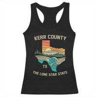Kerr County Texas Racerback Tank Top Retro Hill Country Nature Scene Outdoors - Wonder Print Shop