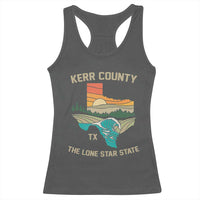 Kerr County Texas Racerback Tank Top Retro Hill Country Nature Scene Outdoors - Wonder Print Shop