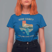 Kerr County Texas T Shirt For Women Retro Hill Country Nature Scene Outdoors - Wonder Print Shop