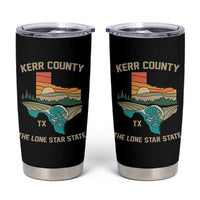 Kerr County Texas Tumbler Cup Retro Hill Country Nature Scene Outdoors - Wonder Print Shop