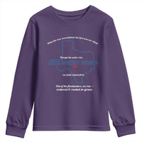 Kerr County Strong Christian Youth Sweatshirt Texas Faith Hope Resilient Texans - Wonder Print Shop