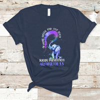 Suicide Prevention Awareness T Shirt No Story Should End Teal Purple Ribbon Suicide Prevention - Wonder Print Shop