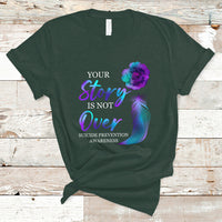 Suicide Prevention Awareness T Shirt Stay Your Story Is Not Over Semicolon Suicide Prevention - Wonder Print Shop