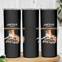 Justice For Wangwang Mother Dog Newborn Puppies Skinny Tumbler Animal Rights Awareness Graphic
