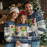 Personalized Matching Couple Ugly Christmas Sweater Custom Name Chestnuts Xmas Funny Nuts - Wonder Print Shop