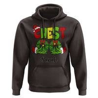 Personalized Christmas Matching Couple Hoodie Custom Name Chestnuts Xmas Funny Chest
