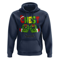 Personalized Christmas Matching Couple Hoodie Custom Name Chestnuts Xmas Funny Chest