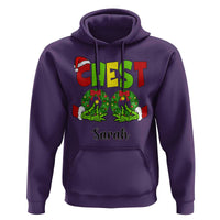 Personalized Christmas Matching Couple Hoodie Custom Name Chestnuts Xmas Funny Chest