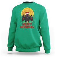Mothman Christmas Sweatshirt Funny Merry Mothmas Cryptid Xmas Santa - Wonder Print Shop
