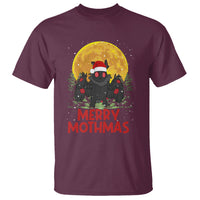 Mothman Christmas T Shirt Funny Merry Mothmas Cryptid Xmas Santa - Wonder Print Shop