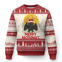 Mothman Christmas Ugly Christmas Sweater Funny Merry Mothmas Cryptid Xmas Santa - Wonder Print Shop
