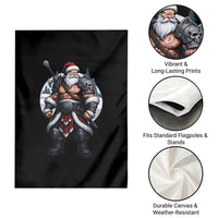 Epic Viking Santa Christmas Garden Flag Barbarian Style Holiday Warrior Claus - Wonder Print Shop