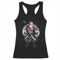 Epic Viking Santa Christmas Racerback Tank Top Barbarian Style Holiday Warrior Claus - Wonder Print Shop