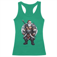 Epic Viking Santa Christmas Racerback Tank Top Barbarian Style Holiday Warrior Claus - Wonder Print Shop