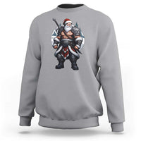Epic Viking Santa Christmas Sweatshirt Barbarian Style Holiday Warrior Claus - Wonder Print Shop