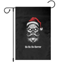 Creepy Christmas Skull Garden Flag Ho Ho Ho Horror Santa Gothic Holiday - Wonder Print Shop