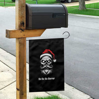 Creepy Christmas Skull Garden Flag Ho Ho Ho Horror Santa Gothic Holiday - Wonder Print Shop