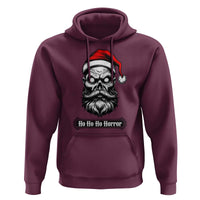 Creepy Christmas Skull Hoodie Ho Ho Ho Horror Santa Gothic Holiday - Wonder Print Shop