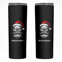 Creepy Christmas Skull Skinny Tumbler Ho Ho Ho Horror Santa Gothic Holiday - Wonder Print Shop