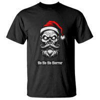 Creepy Christmas Skull T Shirt Ho Ho Ho Horror Santa Gothic Holiday - Wonder Print Shop