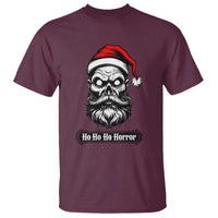 Creepy Christmas Skull T Shirt Ho Ho Ho Horror Santa Gothic Holiday - Wonder Print Shop