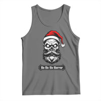 Creepy Christmas Skull Tank Top Ho Ho Ho Horror Santa Gothic Holiday - Wonder Print Shop