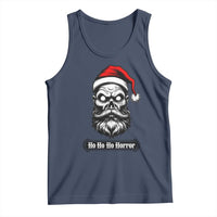 Creepy Christmas Skull Tank Top Ho Ho Ho Horror Santa Gothic Holiday - Wonder Print Shop
