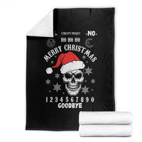 Dark Christmas Spirit Board Throw Blanket Creepy Merry Xmas Skull and Ouija Horror Holiday - Wonder Print Shop