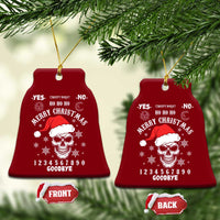 Dark Christmas Spirit Board Ceramic Ornament Creepy Merry Xmas Skull and Ouija Horror Holiday - Wonder Print Shop