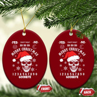 Dark Christmas Spirit Board Ceramic Ornament Creepy Merry Xmas Skull and Ouija Horror Holiday - Wonder Print Shop