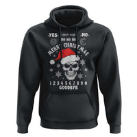 Dark Christmas Spirit Board Hoodie Creepy Merry Xmas Skull and Ouija Horror Holiday - Wonder Print Shop