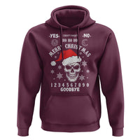 Dark Christmas Spirit Board Hoodie Creepy Merry Xmas Skull and Ouija Horror Holiday - Wonder Print Shop