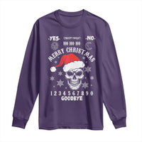 Dark Christmas Spirit Board Long Sleeve Shirt Creepy Merry Xmas Skull and Ouija Horror Holiday - Wonder Print Shop