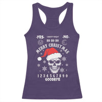 Dark Christmas Spirit Board Racerback Tank Top Creepy Merry Xmas Skull and Ouija Horror Holiday - Wonder Print Shop