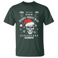 Dark Christmas Spirit Board T Shirt Creepy Merry Xmas Skull and Ouija Horror Holiday - Wonder Print Shop
