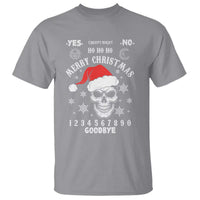 Dark Christmas Spirit Board T Shirt Creepy Merry Xmas Skull and Ouija Horror Holiday - Wonder Print Shop