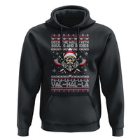 Deck The Halls With Skulls and Bodies Hoodie Viking Christmas Fa La La Valhalla - Wonder Print Shop