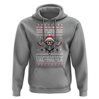 Deck The Halls With Skulls and Bodies Hoodie Viking Christmas Fa La La Valhalla - Wonder Print Shop