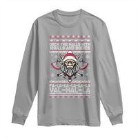 Deck The Halls With Skulls and Bodies Long Sleeve Shirt Viking Christmas Fa La La Valhalla - Wonder Print Shop