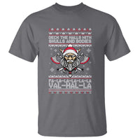 Deck The Halls With Skulls and Bodies T Shirt Viking Christmas Fa La La Valhalla - Wonder Print Shop