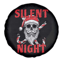 Silent Night Skull Christmas Spare Tire Cover Creepy Santa Gothic Holiday - Wonder Print Shop