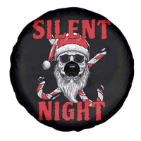 Silent Night Skull Christmas Spare Tire Cover Creepy Santa Gothic Holiday - Wonder Print Shop