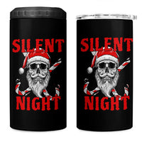 Silent Night Skull Christmas 4 in 1 Can Cooler Tumbler Creepy Santa Gothic Holiday - Wonder Print Shop