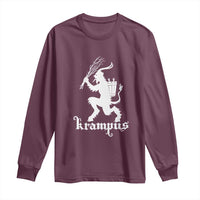 Mythical Krampus Long Sleeve Shirt Scary Christmas Horror Occult Holiday Eastern Folklore